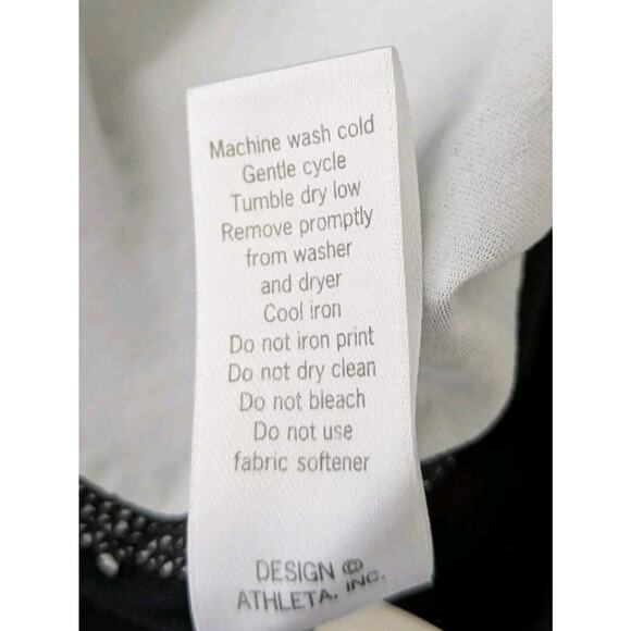 Athleta Women's Size Small High Rise Eyelet Chatarunga Activewear Capri - Black - Picture 8 of 8